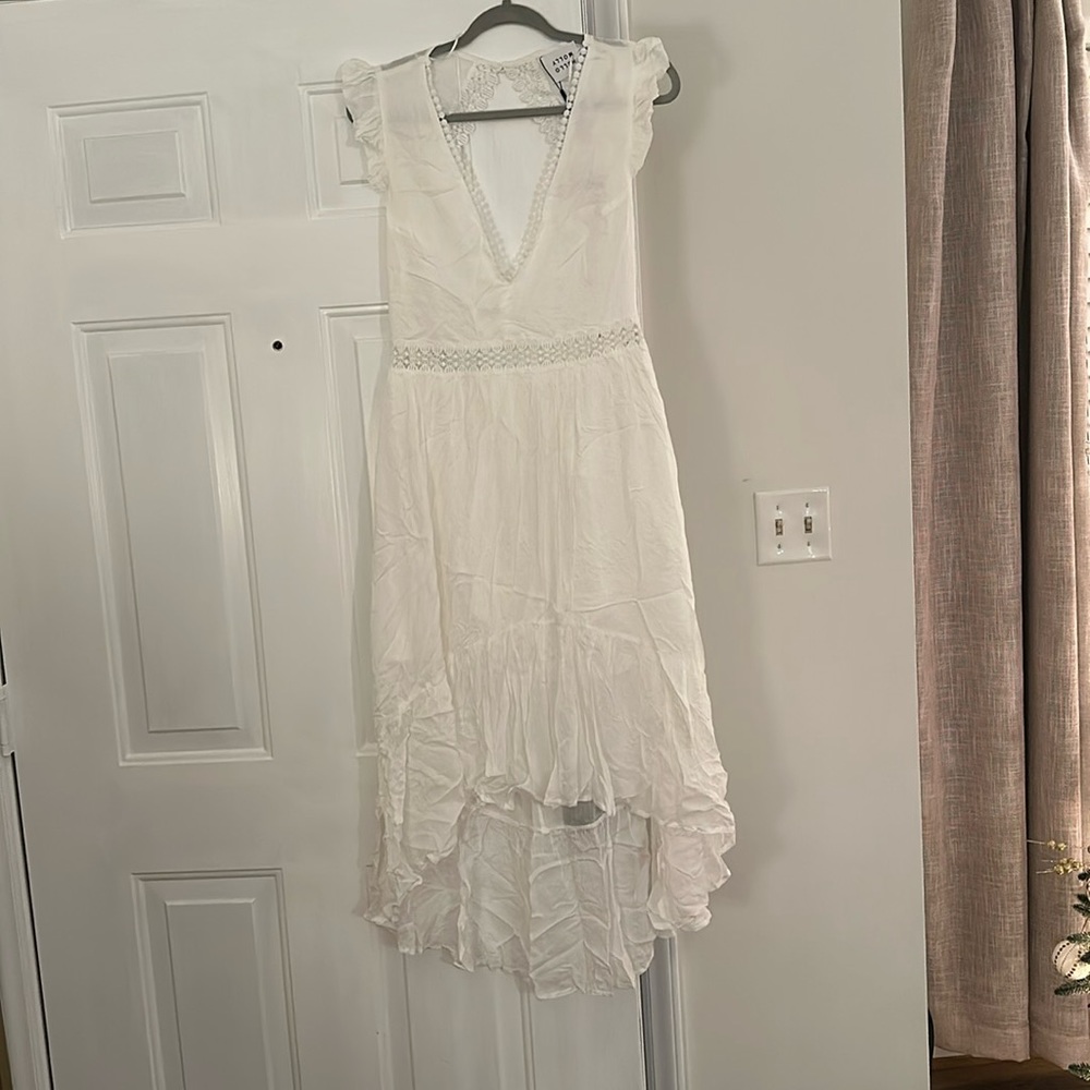 Hello Molly Art of Love Maxi Dress White